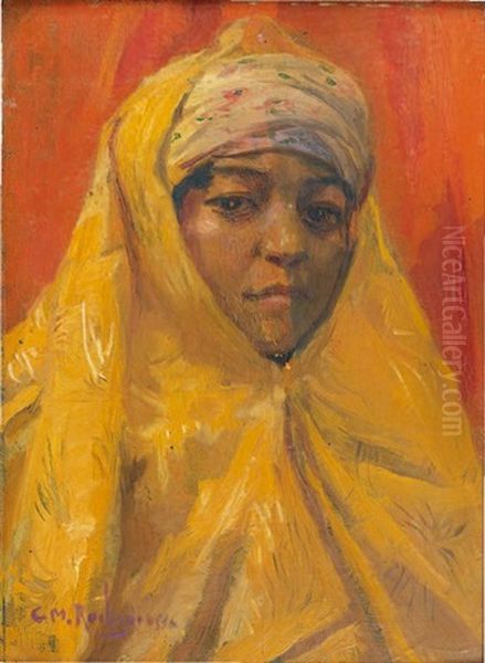 Jeune Femme Arabe Oil Painting by Georges Antoine Rochegrosse