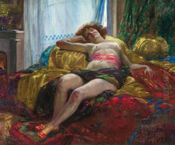 Reverie Oil Painting by Georges Antoine Rochegrosse