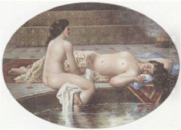 Les Odalisques Oil Painting by Georges Antoine Rochegrosse