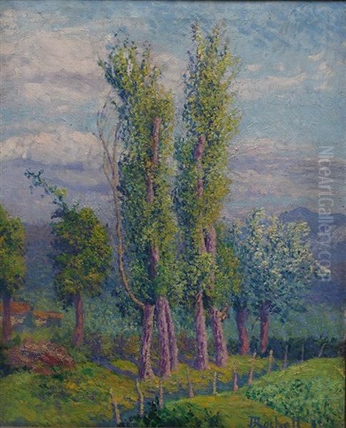 Paisaje Con Arboles Oil Painting by Juan Jose Rochelt Amann