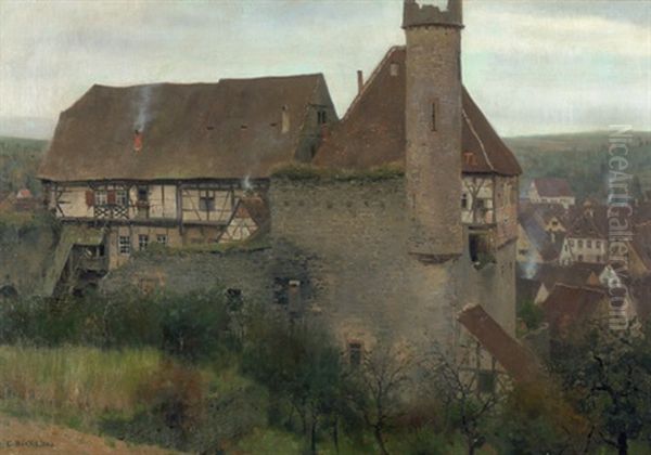 Das Obere Schloss Von Talheim Bei Heilbronn by Carl Roechling