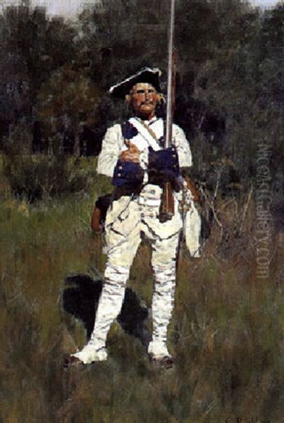 Soldat Der Star Vagt Oil Painting by Carl Roechling