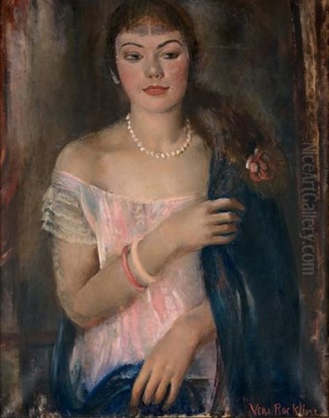 Portrait D'elegante Oil Painting by Vera Rockline