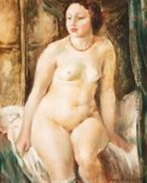 Nu Feminin Oil Painting by Vera Rockline