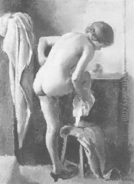 La Toilette Oil Painting by Vera Rockline