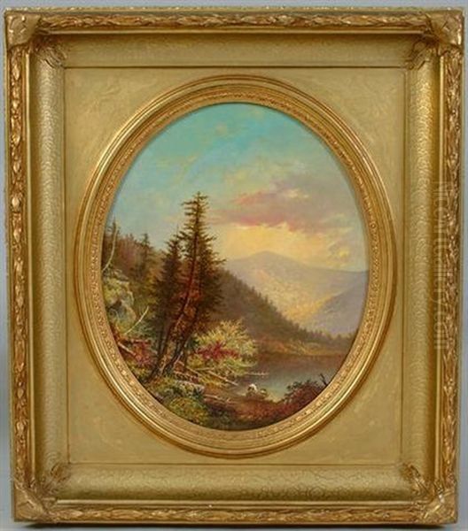 Lake Henderson Oil Painting by Augustus Rockwell