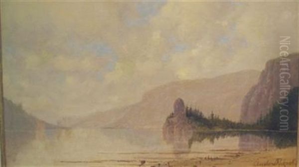 Cape Horn And The Columbia River Oil Painting by Cleveland Rockwell