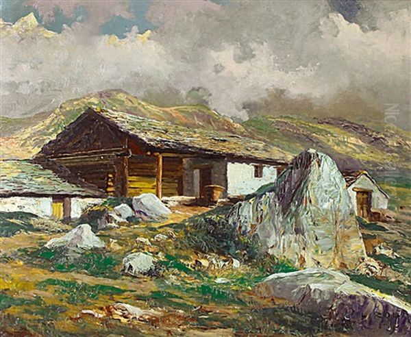 Rifugio Alpino Oil Painting by Leonardo Roda