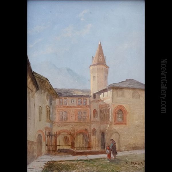 Priorato Di Sant'orso, Aosta, Xv Secolo Oil Painting by Leonardo Roda