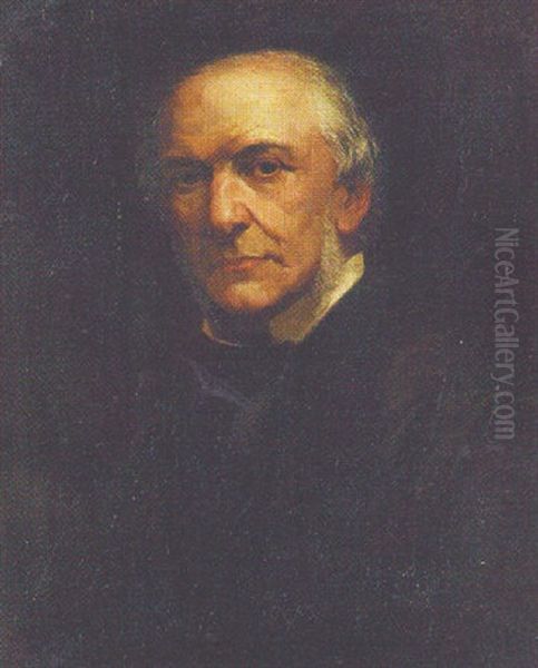 Portrait Of William Ewart Gladstone Oil Painting by William Thomas Roden