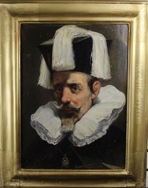 Portrait Of A Gentleman Oil Painting by Jose Maria Rodriguez De Losada