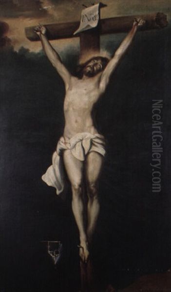 La Crucifixion Oil Painting by Jose Maria Rodriguez De Losada