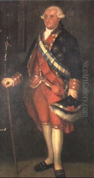 Retrato De Carlos Iv Oil Painting by Jose Maria Rodriguez De Losada