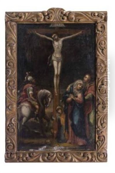 La Crucifixion Oil Painting by Juan Rodriguez Juarez