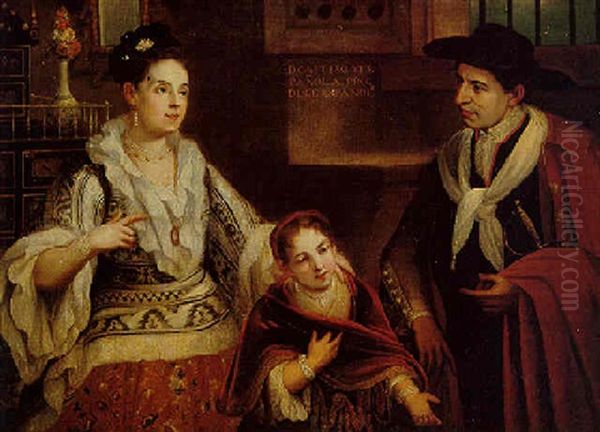 De Castizo, Y Espanola, Produce Espana Oil Painting by Juan Rodriguez Juarez