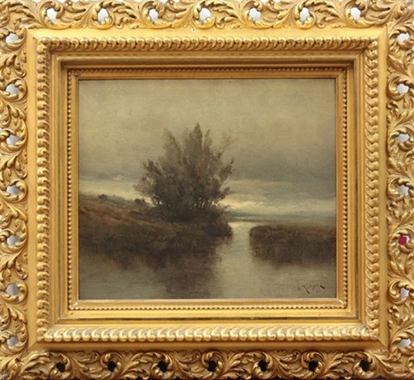 On The San Joaquin River Oil Painting by Alfred C. Rodriguez