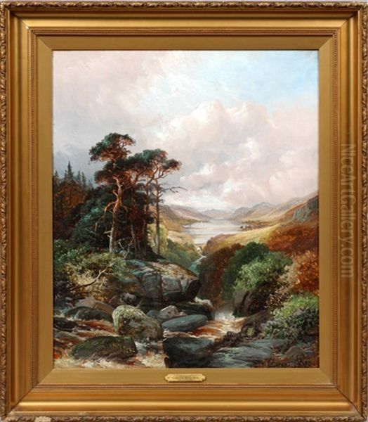 Serene Landscape Oil Painting by Clarence Henry Roe