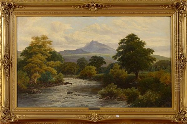 Paysage Ecossais A La Riviere Mouvementee Oil Painting by Clarence Henry Roe