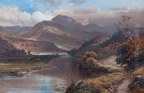 Coniston Lake Oil Painting by Clarence Henry Roe