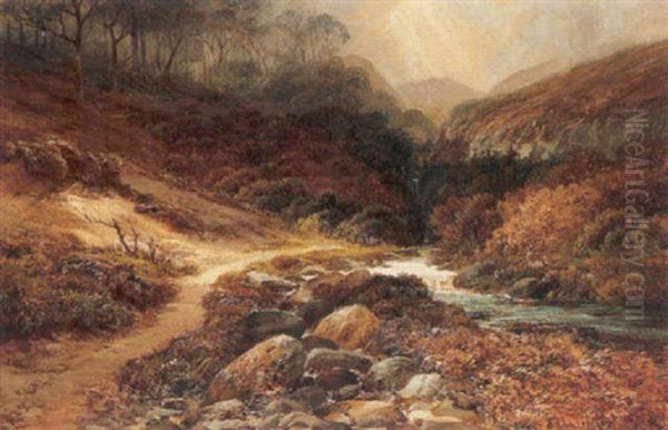 Highland Stream Oil Painting by Clarence Henry Roe