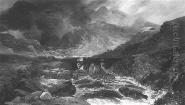 Thirlmere, Near Keswick Oil Painting by Clarence Henry Roe