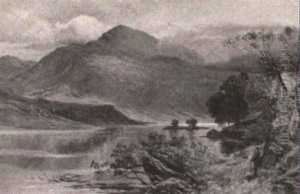 Walker In The Highlands Oil Painting by Clarence Henry Roe