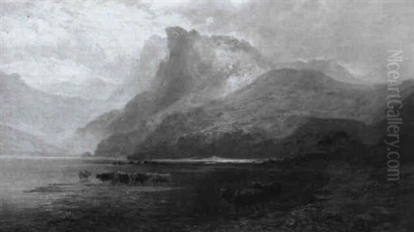 Loch Sleet, Isle Of Skye Oil Painting by Clarence Henry Roe