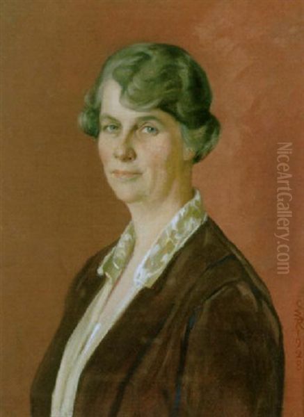 Portrat Einer Dame Oil Painting by Ottilie W. Roederstein