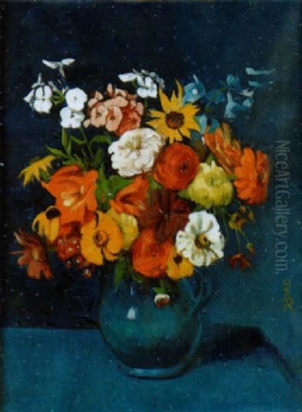 Blumenstilleben Oil Painting by Ottilie W. Roederstein