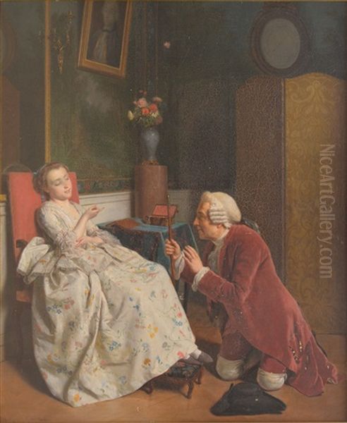 La Supplique Oil Painting by Jean Alphonse Roehn