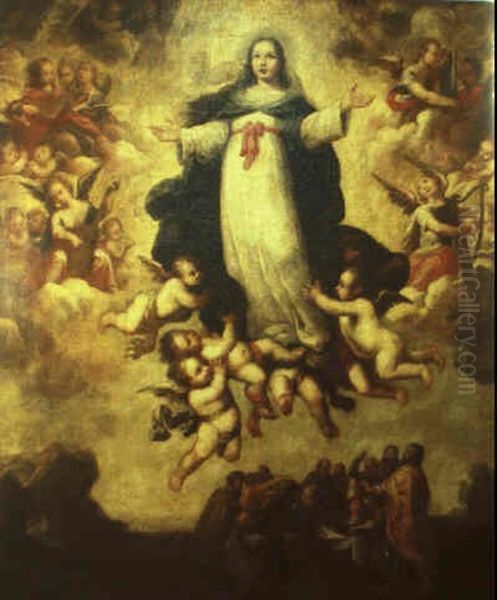 La Ascension De La Vrgen Oil Painting by Juan de las Roelas