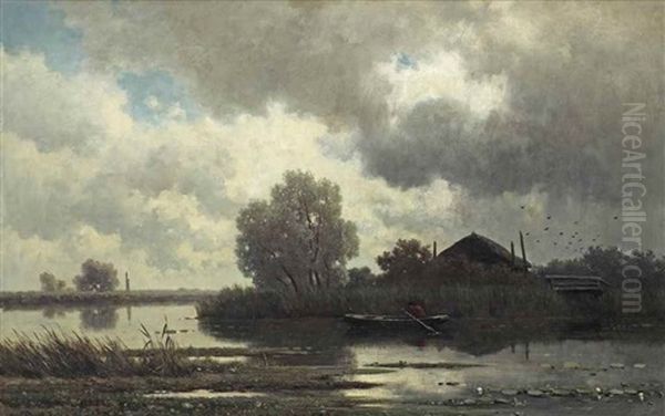 The Morning Row Oil Painting by Willem Roelofs