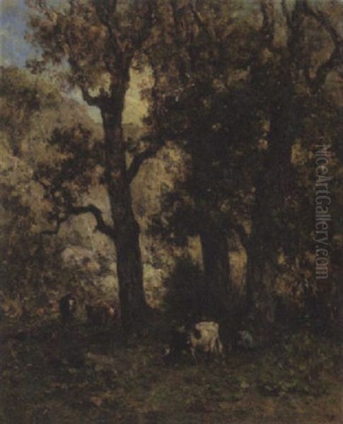 Waldlandschaft Oil Painting by Willem Roelofs