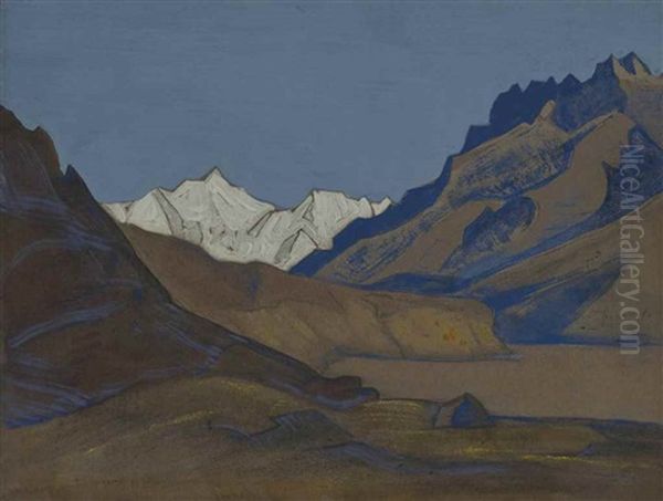 Sasser Oil Painting by Nikolai Konstantinovich Roerich