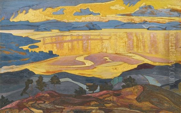 Before The Rain Oil Painting by Nikolai Konstantinovich Roerich