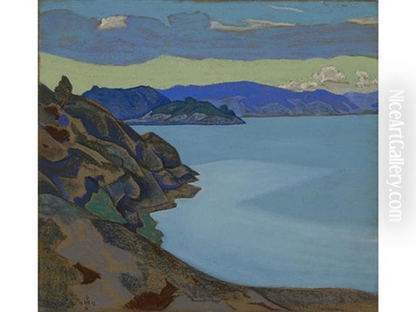 Lake Hympola Oil Painting by Nikolai Konstantinovich Roerich