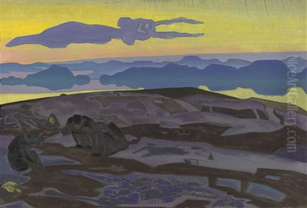 The Verdict Oil Painting by Nikolai Konstantinovich Roerich