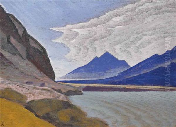 Valley Of The Nubra Oil Painting by Nikolai Konstantinovich Roerich