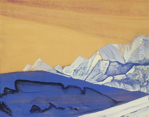 Tangla Oil Painting by Nikolai Konstantinovich Roerich