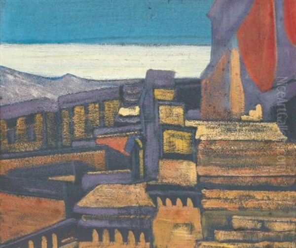 Entrance Oil Painting by Nikolai Konstantinovich Roerich