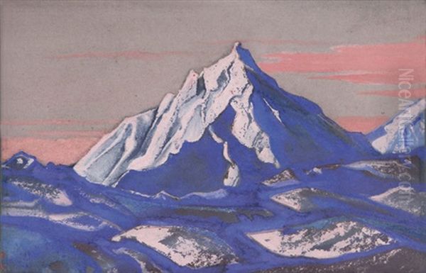 Himalayas Oil Painting by Nikolai Konstantinovich Roerich