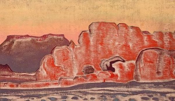 The Grand Canyon Oil Painting by Nikolai Konstantinovich Roerich