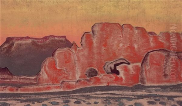 The Grand Canyon Oil Painting by Nikolai Konstantinovich Roerich