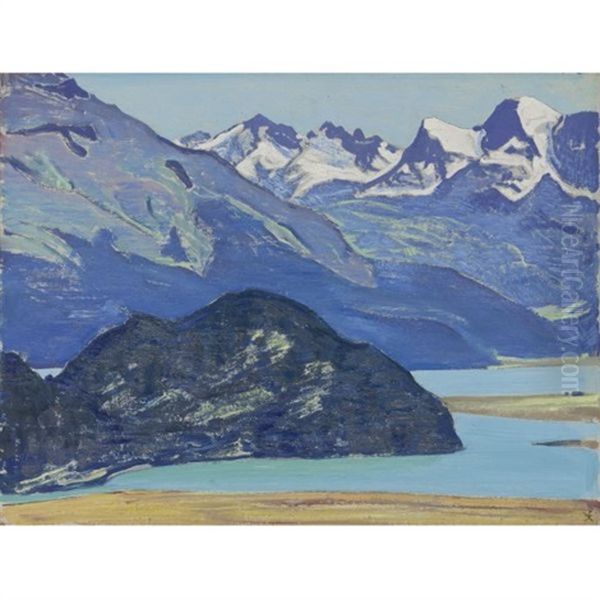 St. Moritz (from The Switzerland Series) Oil Painting by Nikolai Konstantinovich Roerich