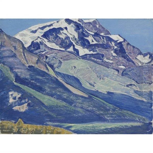 St. Moritz (from The Switzerland Series) Oil Painting by Nikolai Konstantinovich Roerich