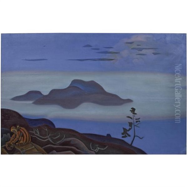 The Treasure Oil Painting by Nikolai Konstantinovich Roerich