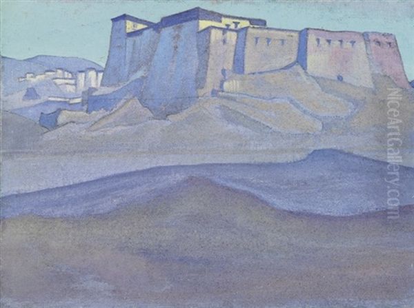 Dzong Oil Painting by Nikolai Konstantinovich Roerich