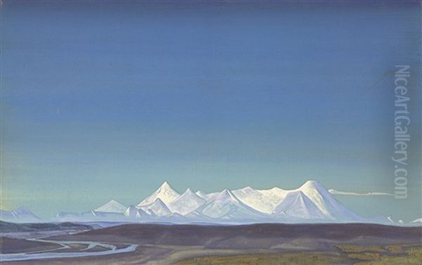 The Greatest And Holiest Of Tangla From The Shambhala Series Oil Painting by Nikolai Konstantinovich Roerich