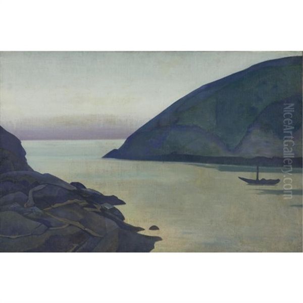 Monhegan, Maine, Hope (from The Series Ocean) Oil Painting by Nikolai Konstantinovich Roerich