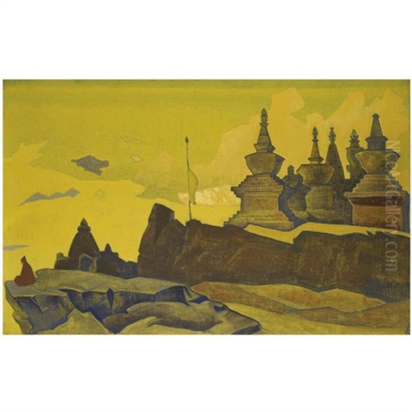 Sangacheling Oil Painting by Nikolai Konstantinovich Roerich